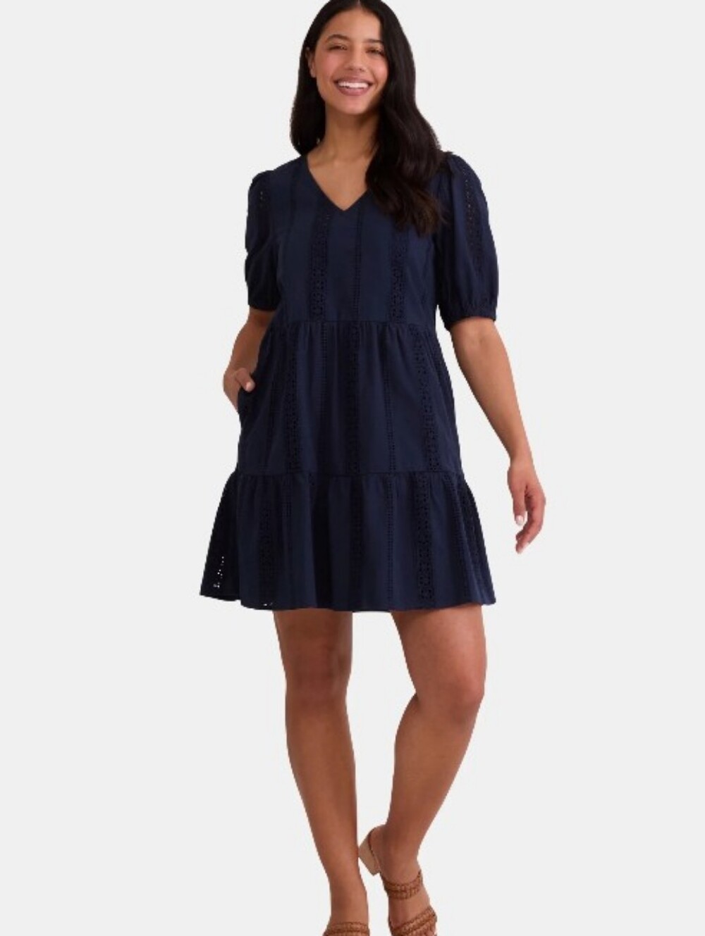 Time And Tru Navy Dress Sz XXXL 22